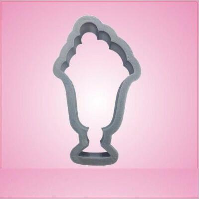 Simple Ice Cream Sundae Cookie Cutter 4?inches tall, just over 2 inches wide