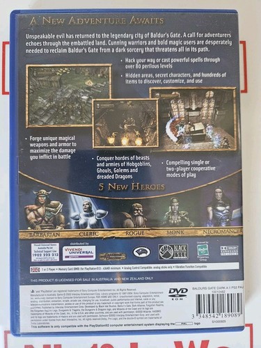 Baldurs Gate: Dark Alliance II 2 (Sony Playstation 2) -PAL -PS2 -MINT CONDITION - Picture 2 of 14