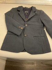 Mayoral Boys Formal Single Breasted Jacket Navy Blue With Tiny Flecks Sz 36m
