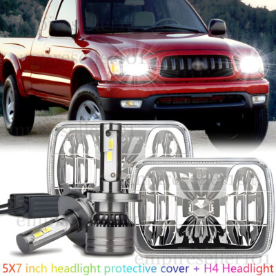 Pair fit Toyota Tacoma 1995 1996 1997 5X7'' 7x6'' INCH LED Headlights HI/LO Beam