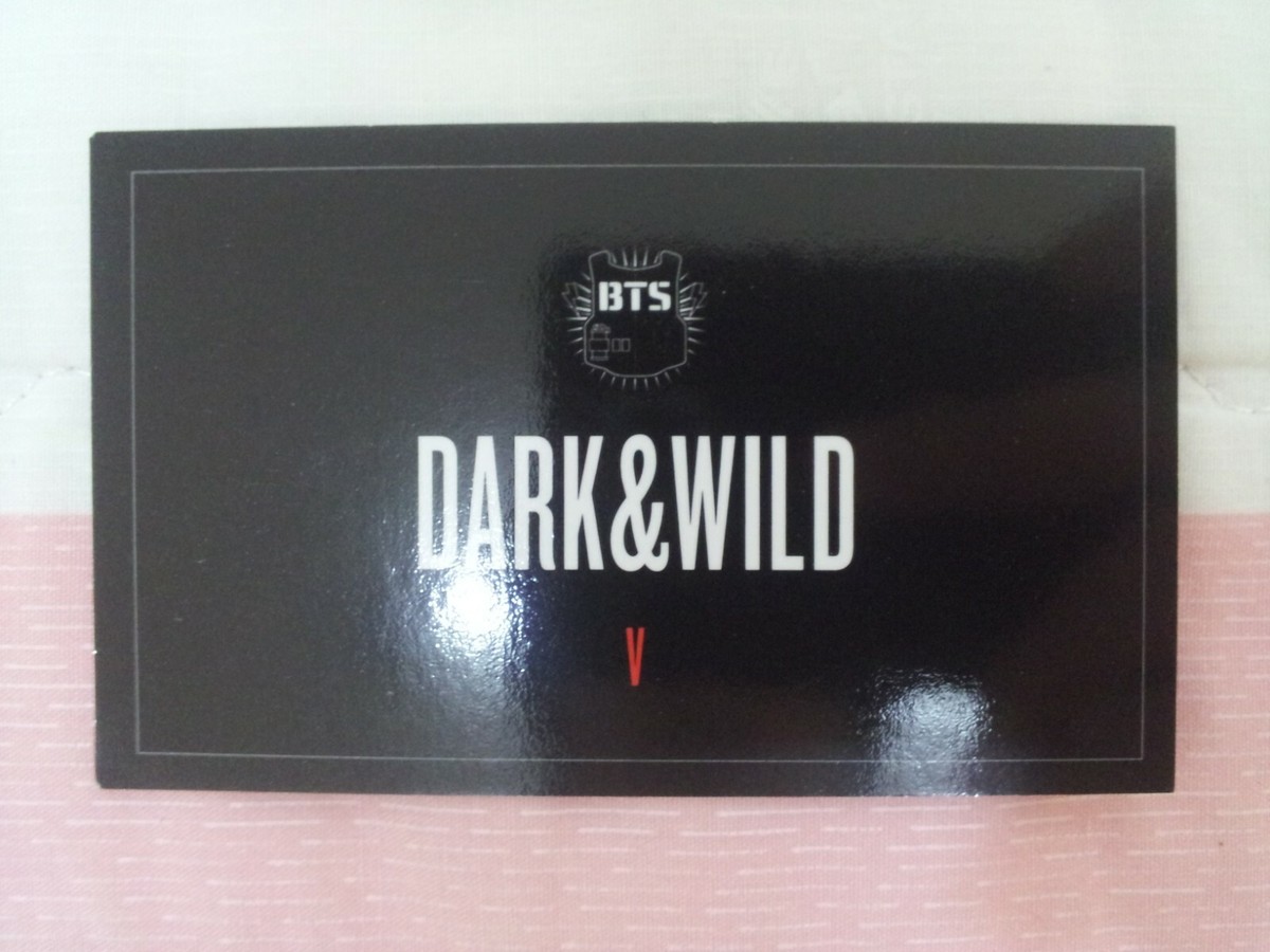 BTS Bangtan Boys 1st Album Dark&Wild Danger V Taehyung Photo Card