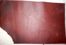 9.5"x12" DARK BROWN OIL TANNED UTILITY LEATHER COWHIDE avg 1.4mm thick 1990