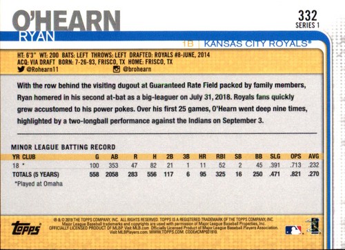 2019 Topps All-Star VARIANTE ARGENT #301 - #452 Choisissez votre propre JOUEUR D'ÉQUIPE FAV - Photo 75 sur 305