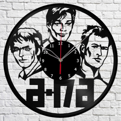 Vinyl Clock a-ha Logo Wall Clock Unique Art Vinyl Record Wall Clock 1004