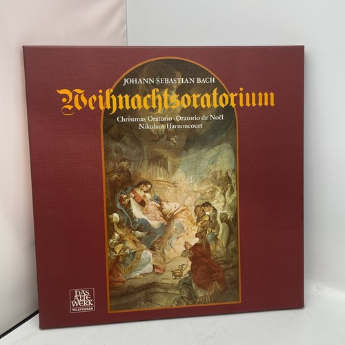 J.S. Bach Nikolaus Harnoncourt Weihnachtsoratorium 3xLP Vinyl Germany NM/VG++ - 第 1/4 張圖片