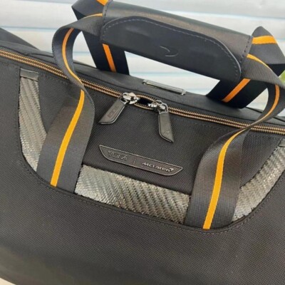 【中古】Tumi M-Tech Mテック ソフトサッチェル バッグ オレンジ TUMI McLaren M-Tech 2way Soft Satchel Fashion Bag in Orange