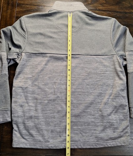 2-Callaway Ottoman 1/4 Zip Long Sleeve Pullover Light Gray/Dark Gray Men's Sz M - Picture 10 of 21