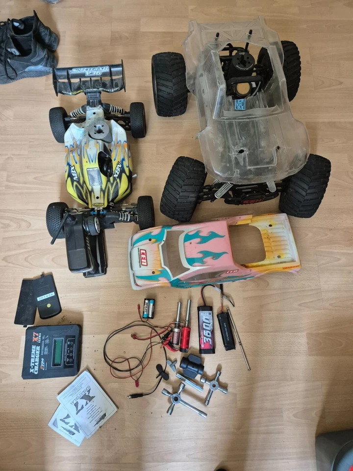 rc auto verbrenner 1 Großer Monstertruck 1 Grasshoper  der große 54cm klein  47c - Bild 2 von 4