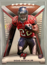 DOUG MARTIN 2012 Topps Platinum Die-Cut Rookie Card RC. rookie card picture