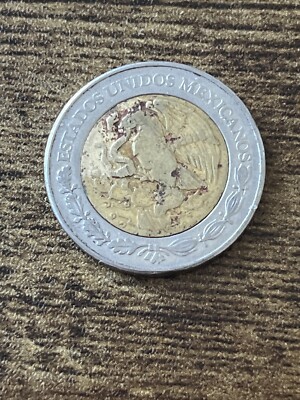 1998 Mexico 2 Peso Bimetallic Actual Coin TK6716* | eBay
