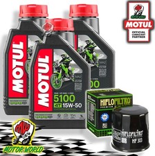 TAGLIANDO 3L MOTUL 5100 15W50 + FILTRO OLIO HF303 Honda CB 750 F 1998 1999 2000