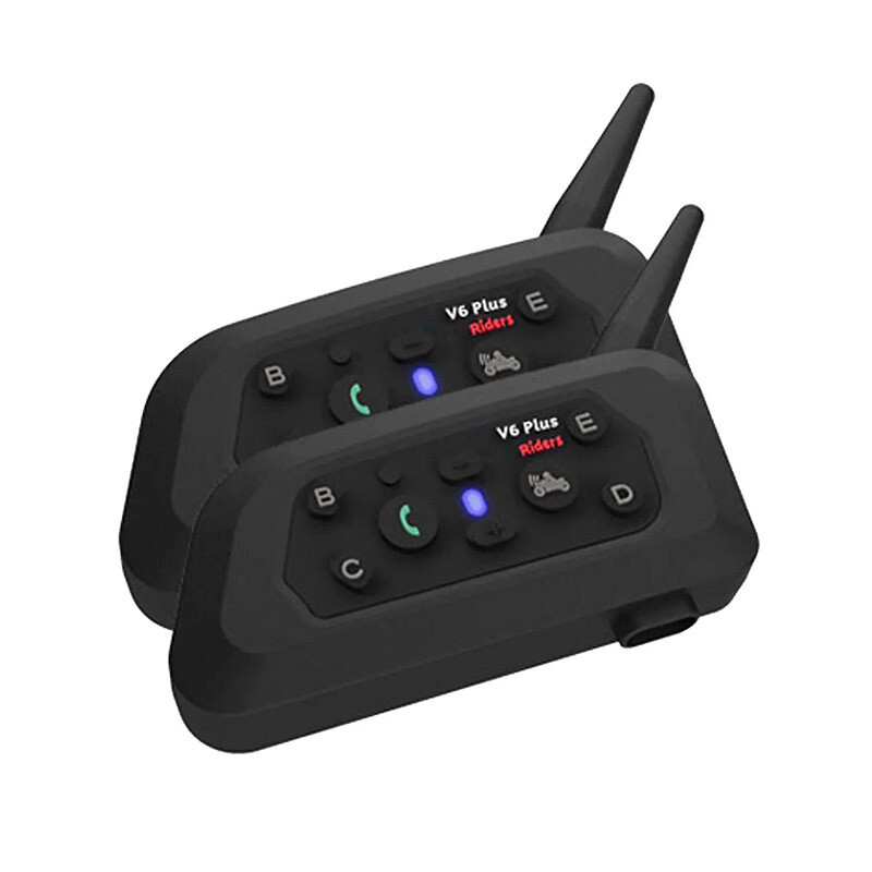 2 Juegos Auriculares Intercomunicador Bluetooth Motocicleta Casco Esquí para 2 Usuarios