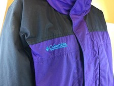 3 In 1 COLUMBIA Waterproof Jacket COAT Girls XL 18-20 Purple Lined Hooded