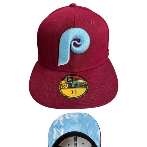 Cappello Berretto New Era 59fifty Philadelphia Phillies World Series Cloud Fitted 7 3/8 - Foto 10 di 10