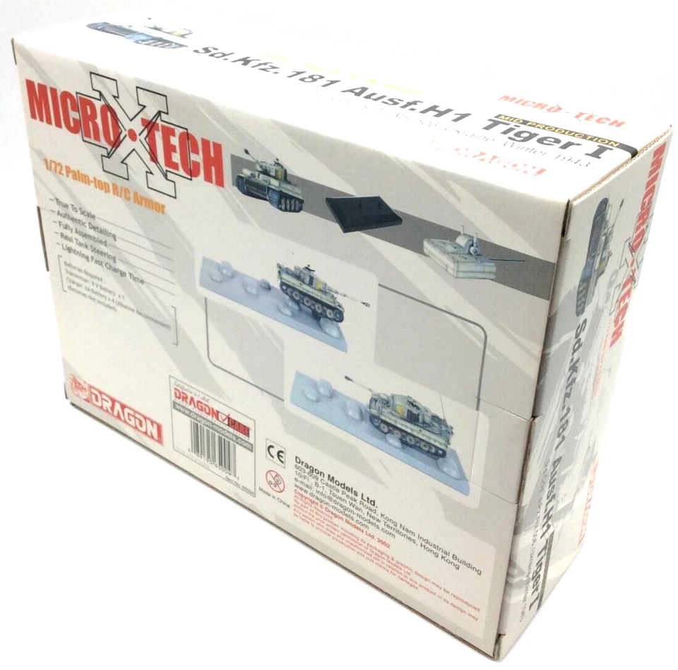 Dragon Micro X Tech 1/72 R/C Armor TIGER I Sd.Kfz.181 Ausf.H1 27MHz WINTER 1943 - Image 4 of 4