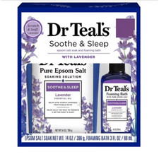 Dr Teal  s Soothe  Sleep With Lavender Epsom Salt  Foaming Bath