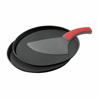 Zenker 3-Tlg. Pizza Set Pizzaform Backblech Pizzaschneider Antihaftbeschichtung