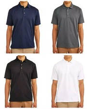 Ben Hogan Men's Pick Color Solid Short Sleeve Performance Polo T-Shirts: M-3XL