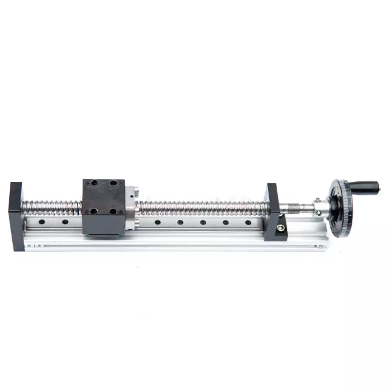 Manual Linear Rail Guide Slide Stage Actuator Ball Screw Motion Table& Handwheel - Image 4 of 4