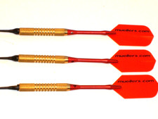 Soft Tip Darts, Used 12 Gram Brass with New Aluminum Shafts and Flights 2050