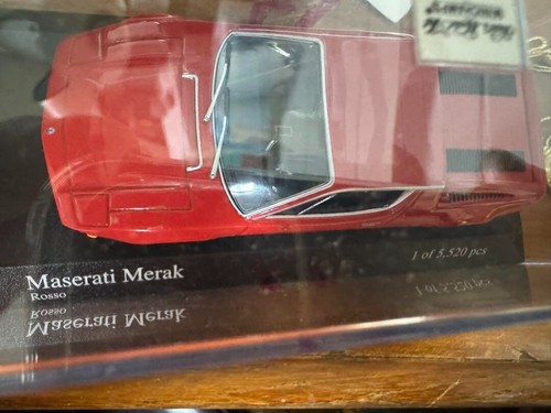 1/43 MINICHAMPS Maserati Merak Red w/ Case From Japan Model Car Minicar - Picture 2 of 2