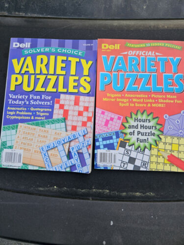 NEW Lot of 6 Penny Press Dell Variety Tournament World's Finest Puzzle Books