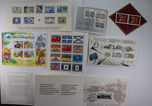 Canada SC#832a MNH & Various Misc. Stamp Sheets Used On Paper