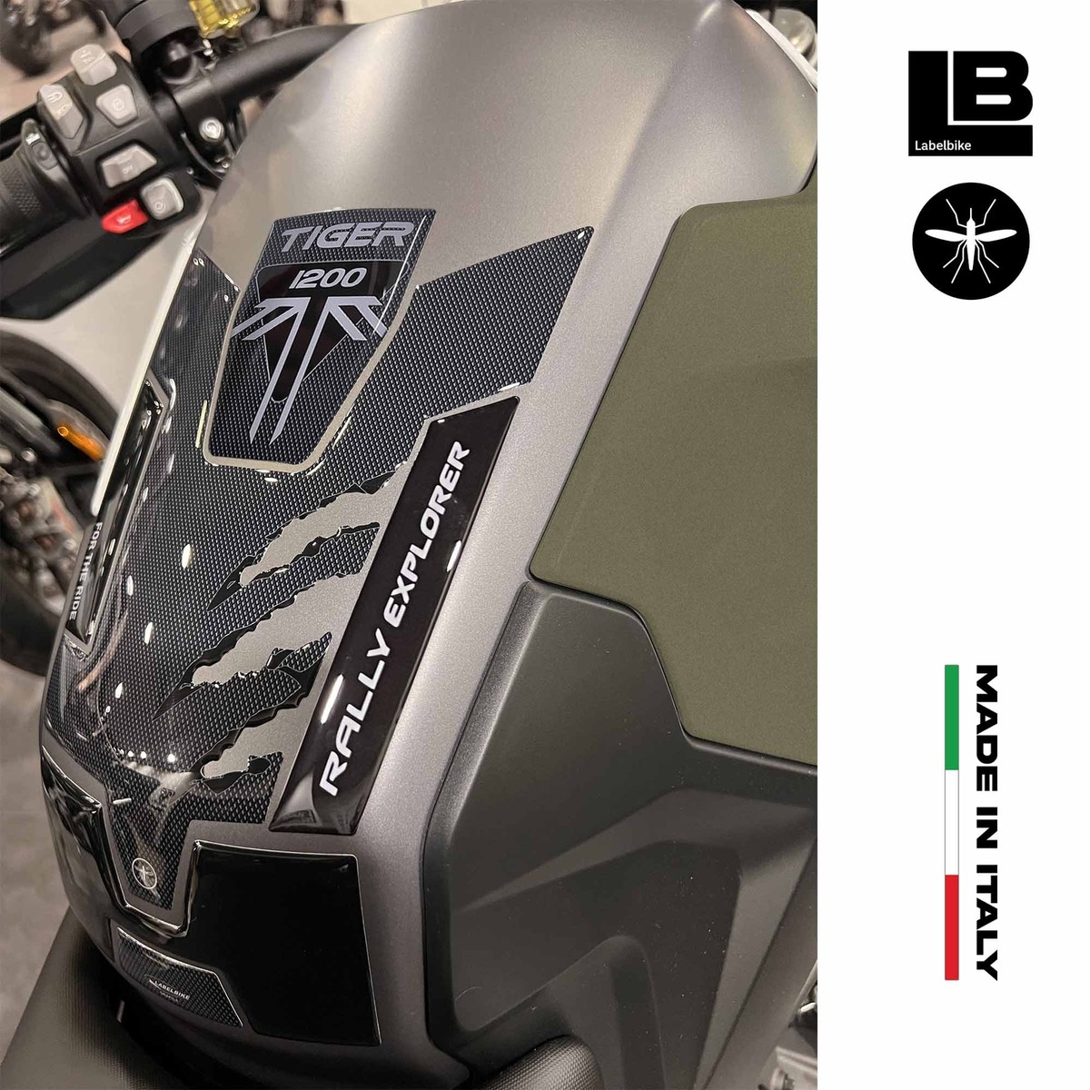 3D Harz Aufkleber-Set Für Triumph Tiger 1200 Rally Pro – Tankschutz Mit Individuellen Designs