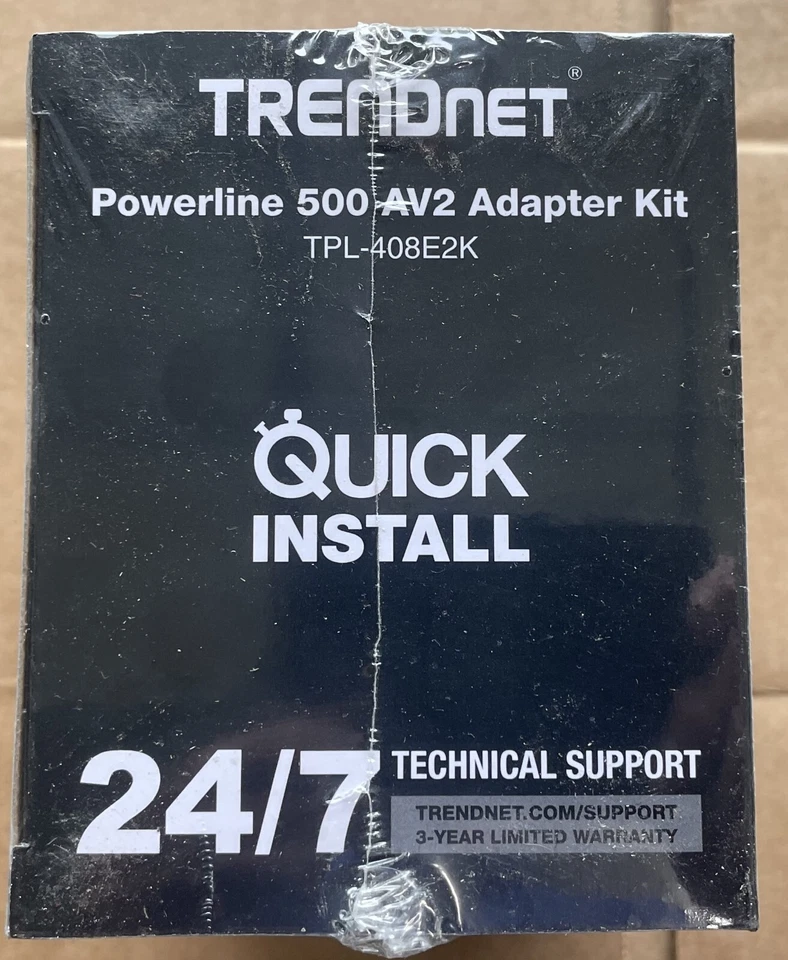 TRENDnet TPL-408E2K Powerline 500 AV2 Adapter Kit - New In Factory Sealed Box - Image 2 of 4