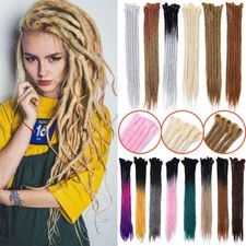 5 Pack AS Human Hair Dread Locs Handmade Dreadlocks Extensions 24 Blone Brown