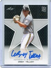 2020 Leaf Perfect Game Autographs Black Casey Tallent Auto 13/50