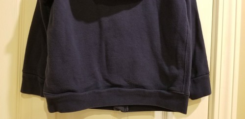 CHAPS Boy's HOODIE SWEATER NAVY BLUE Zip-up Light SWEATSHIRT Size: 5, EUC - Picture 8 of 9