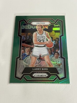 2023-24 Panini Prizm Larry Bird Green Prizm Celtics #189 Color 