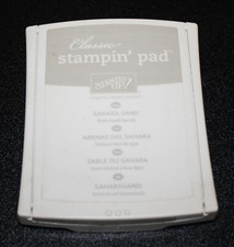 Stampin Up Retired SAHARA SAND Foam Ink Pad Great Condition Brown