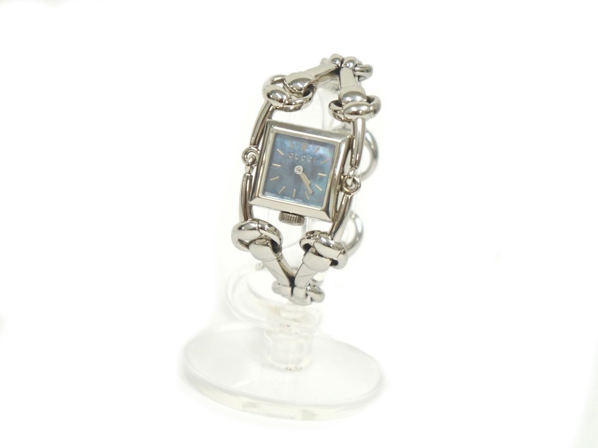 Gucci Shell Dial 116.5 Silver Stainless Steel Signoria 