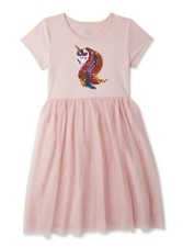 Wonder Nation Girls Pink Unicorn Tulle Tutu Dress Size XL 14-16 New