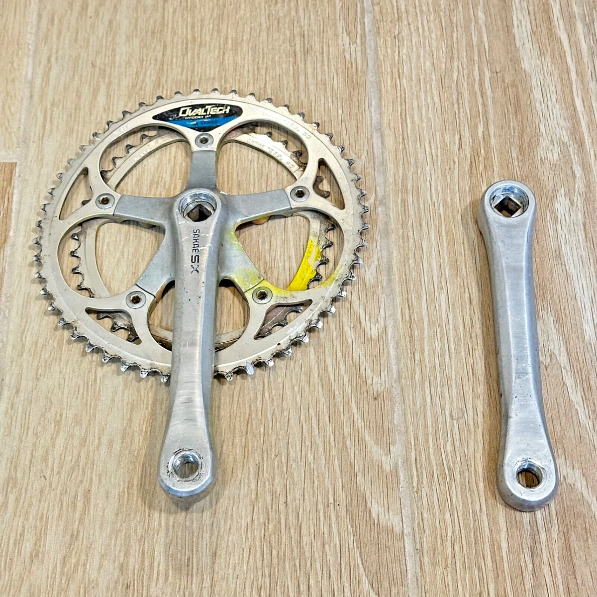 SR Sakae SX Crankset 170 mm Oval Tech 52 42 Square Taper Vintage