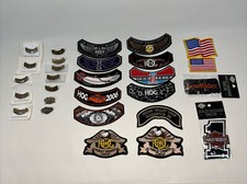 Patch And Pin Lot HOG Harley Davidson Owners Group Badges Biker Motorcycle