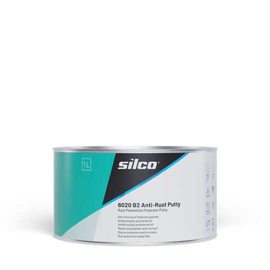 Silco Anti-Rust B2 1L Polyester Putty Filler Red Oxide ANTI