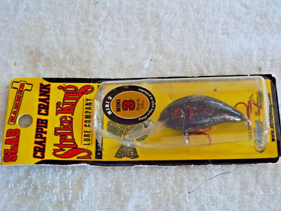 Strike King Crankbait Crappie MINI Slab Hammer / SHCCM3-624 IN MIDNIGHT REDEYE