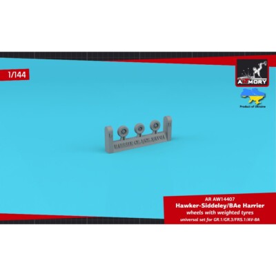 Armory Models AR AW14407 Scale kit 1/144 H.S Harrier GR.1/GR3/FRS.1/AV-8A wheels