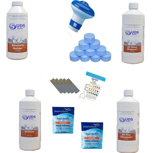 Ultimate Chlorine Inflatable Hot Tub Chemical Starter Kit All You