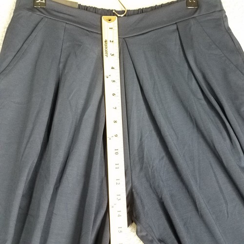 NEU Banana Republic Hose weites Bein Damen mittelblau bauchfrei Pull-On elastischer Bund - Bild 8 von 13