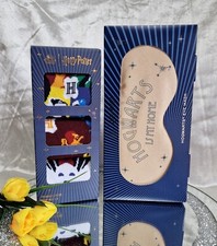 PAQUETES DAÑADOS Harry Potter Adulto Calcetines al Tobillo 3 piezas Talla 4-8 y Máscara de Ojos Set de Regalo