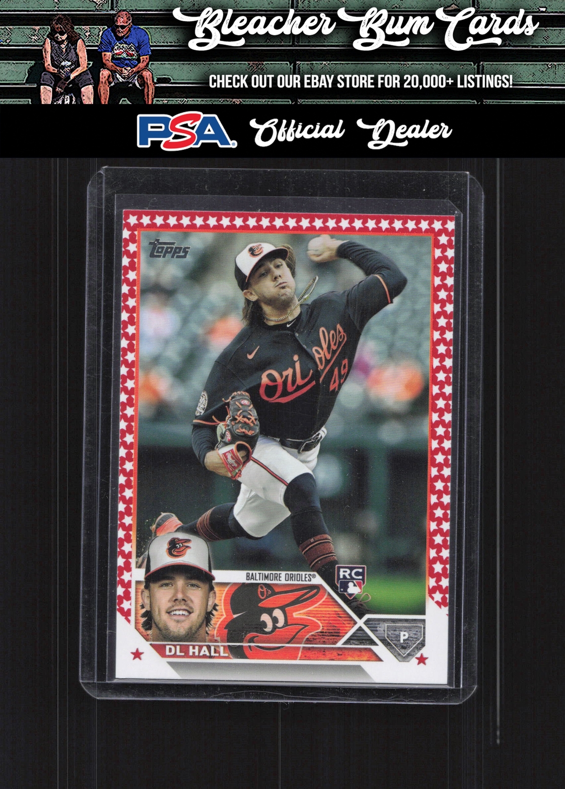 2023 Topps 547 DL Hall Independence Day RC /76