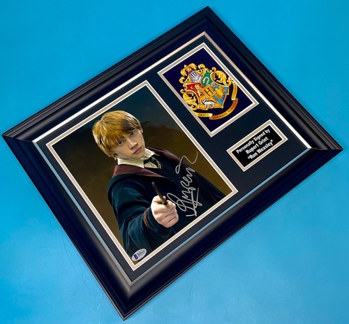 Photo signée Rupert Grint encadrée et autographe COA affiche Harry Potter Ron Weasley - Photo 2/13