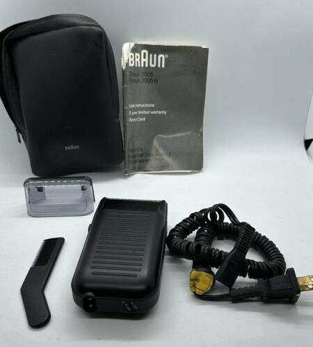 Braun 2005 Vintage Shaver Dual Voltage West Germany 5428 Works Great! VG Cond. - Picture 1 of 6