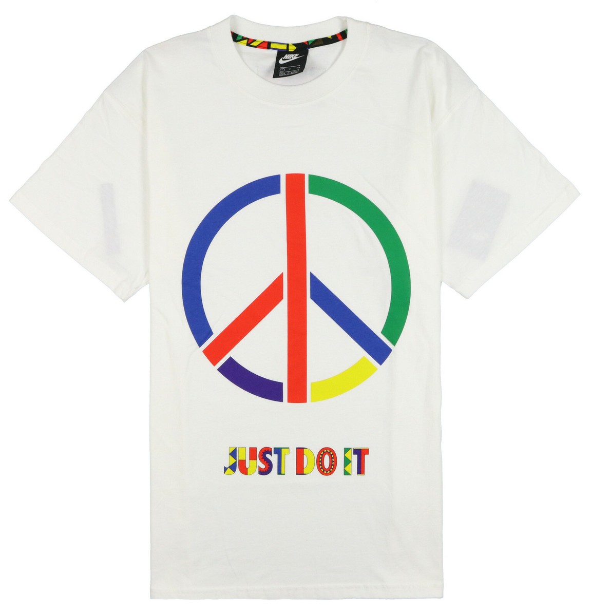 nike just do it peace t shirt