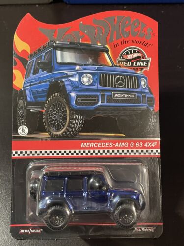 HOT WHEELS 2024 RLC EXCLUSIVE MERCEDES-AMG G 63 4X4 BLUE 1/64 Diecast
