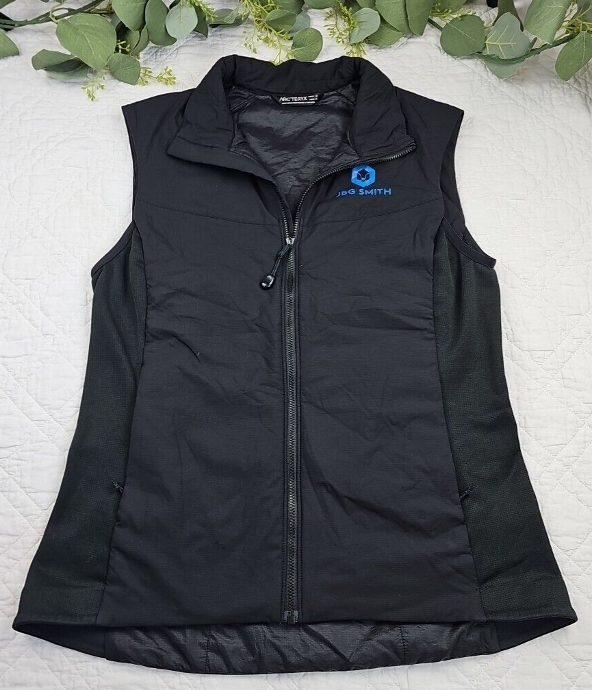 Arc'teryx Gilet Donna Nero Leggero Tampone Full Zip Taglia M Atom Ultraleggero